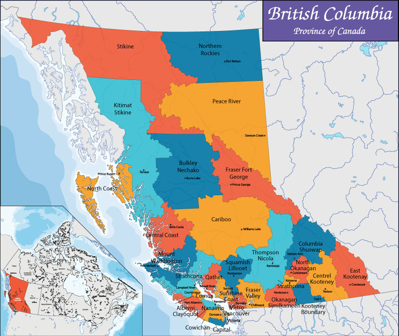Bản đồ British Columbia