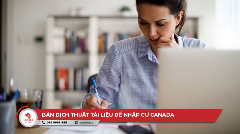 Bản dịch thuật tài liệu để nhập cư Canada