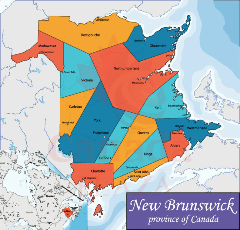 Bản đồ New Brunswick